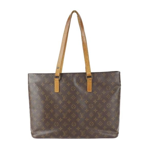 Louis Vuitton Luco Monogram Tote Bag Canvas Leather Brown - Picture 3 of 10